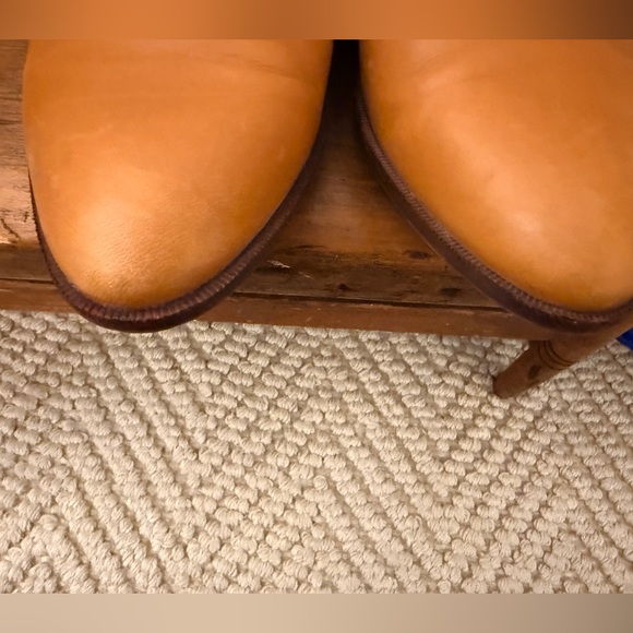 Madewell Oxfords Leather Lace-Up Oxford Flats Cognac Tan 8.5 - Picture 6 of 10